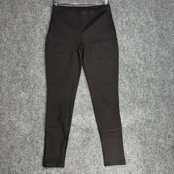 Chico's Pants - Chicos Pants Womens 4 Black Knit Stretch Ankle Tapered Leg Chicos 0 Pull On